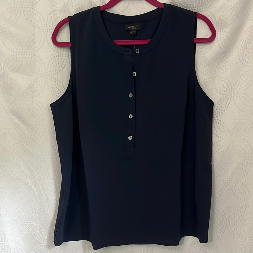 J.Jill Women's Navy Sleeveless Top NWT